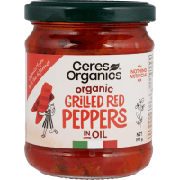 Organic Grilled Red Peppers in Oil (190g)