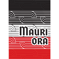 Mauri Ora (Black / White / Red) Card & Envelope (1pk)