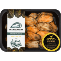 Garlic Butter Smoked Mussels (250g)