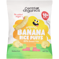 Banana Baby Rice Puffs 10+ Months (15g)