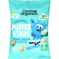 Puffed Stars Sour Cream & Chive Chips (80g)