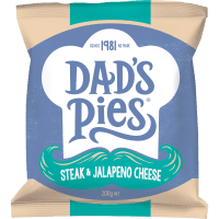 Steak & Jalapeno Cheese Pies (200g)