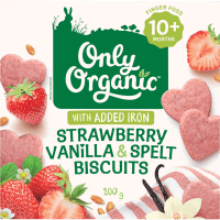 Strawberry Vanilla & Spelt Biscuits 10+ Months (100g)