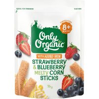 Strawberry & Blueberry Melty Corn Sticks 8+ Months (15g)