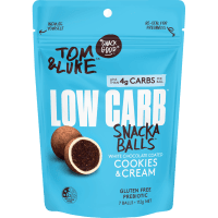 White Chocolate Coated Cookie & Cream Low Carb Snackaballs (112g)