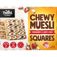 Strawberry & White Choc Chewy Muesli Squares (175g)
