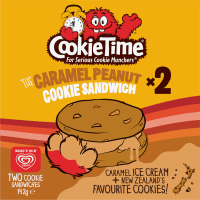 Cookie Time Caramel Peanut Ice Cream Cookie Sandwich (2 x 71g)