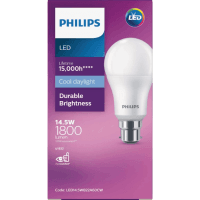 LED Cool Daylight 14.5W 1800 Lumen Bayonet Bulb (1pk)