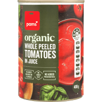 Organic Whole Peeled Tomatoes In Juice (400g)