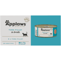 Tuna Fillet in Broth Multi Tin Wet Cat Food (8 x 70g)