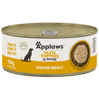 Taste Toppers Wet Dog Tin Taste Toppers Chicken Breast In Broth Dog Food (156g)