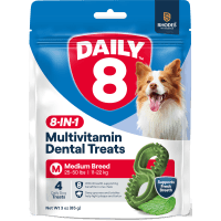 Medium Breed 8-In1 Multivitamin Dental Treats (85g)
