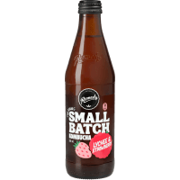 Small Batch Lychee & Strawberry Kombucha (330ml)