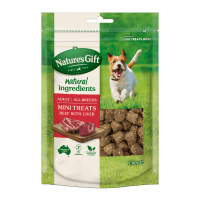 Beef with Liver Mini Treats Dog Food (130g)