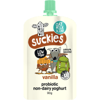 Suckies Vanilla Probiotic Non-Dairy Yoghurt Pouch (90g)