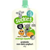 Suckies Mango Apple Probiotic Non-Dairy Yoghurt Pouch (90g)
