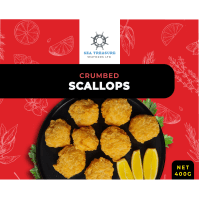 Crumbed 40/50 Scallops (400g)