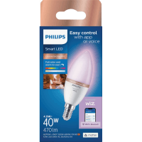 Smart LED Full Colour 40W 470 Lumen Candle Bayonet Bulb (1pk)