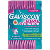Peppermint Flavour Dual Action Liquid Sachet (24 x 10ml)