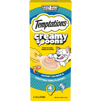 Creamy Spoons Salmon & Tuna Treats For Cats (4 x 10g)