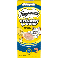 Creamy Spoons Chicken & Salmon Treats For Cats (4 x 10g)