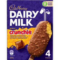 Dairy Milk Crunchie Ice Cream (4 x 90ml)