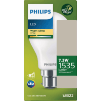 LED Ultra Efficient Warm White 2700K 7.3W 1535 Lumen Bayonet Bulb (1pk)