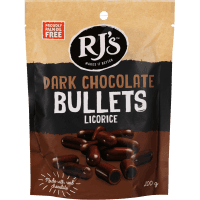 Dark Chocolate Licorice Bullets (200g)