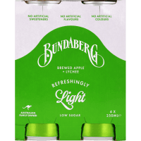 Refreshingly Light Apple & Lychee Soft Drink (4 x 250ml)