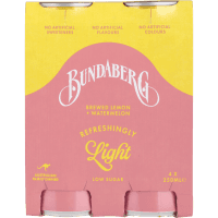 Refreshingly Light Lemon & Watermelon Soft Drink (4 x 250ml)