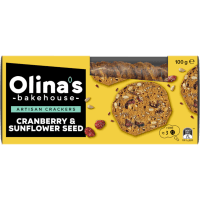 Cranberry & Sunflower Seed Bakehouse Artisan Crackers (100g)