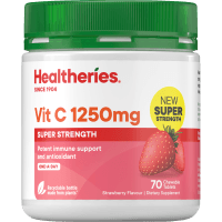 Vit C 1250mg Strawberry Flavour Chewable Tablets (70pk)
