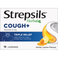 Herbal Cough+ Honey Lemon Lozenges (16pk)