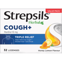 Herbal Cough+ Honey Lemon Lozenges (32pk)
