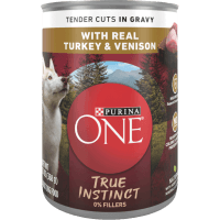 True Instinct Tender Cuts in Gravy With Real Turkey & Venison Wet Dog Food (368g)