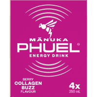 Berry Collagen Buzz Energy Drink (4 x 250ml)