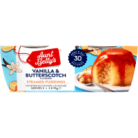 Vanilla & Butterscotch Steamed Puddings (2 x 95g)