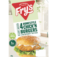 Plant-Based Vegan Homestyle Chick'n Burgers (320g)