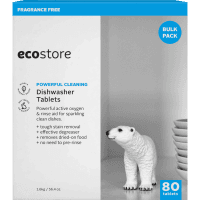 Fragrance Free Powerful Cleaning Dishwasher Tablets (80pk)