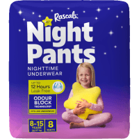 Girl Night Pants Size 9 (8pk)
