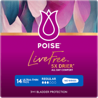 LiveFree Regular Ultra-Thin Pads (14pk)