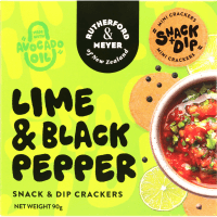 Lime & Black Pepper Snack & Dip Crackers (90g)