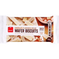 Chocolate Flavoured Cream Wafer Biscuits (125g)