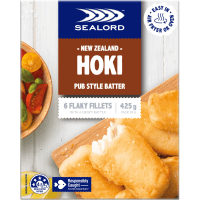Hoki Pub Style Batter Flakey Fillets (425g)
