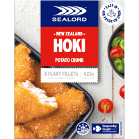 Hoki Potato Crumb Flakey Fillets (425g)