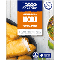 Hoki Tempura Batter Flakey Fillets (425g)