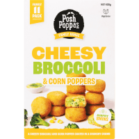 Family Range Cheesy Broccoli & Corn Gourmet Poppers (400g)