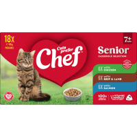 Senior Casserole Selection Pouches Cat Food (18 x 85g)