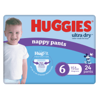 Ultra Dry Nappy Pants Junior Boy Size 6 15kg+ (24pk)