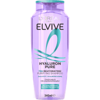 Elvive Hyaluron Pure 72H Rehydrating Purifying Shampoo (340ml)